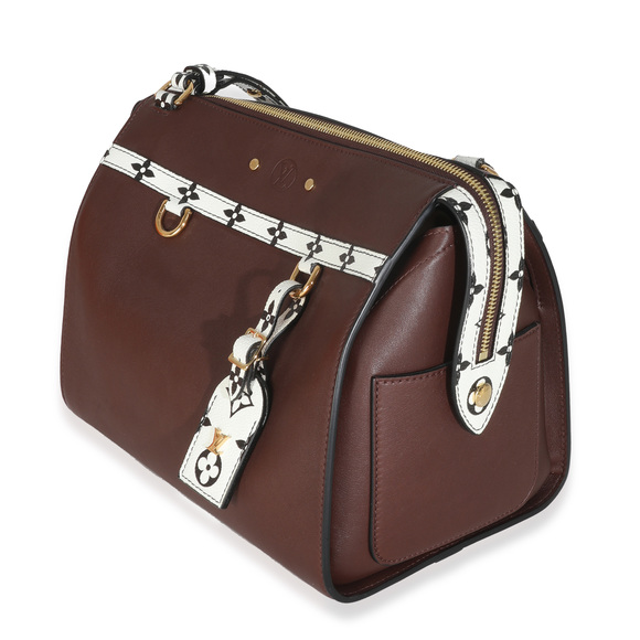 Louis Vuitton Burgundy Calfskin Speedy Amazon MM - Picture 4 of 8